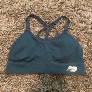 New Balance turquoise colored sports bra